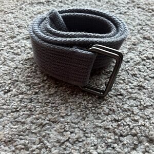Bundle of 2 Woven Belts Gray/Green